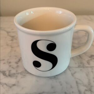 Pottery Barn Letter S Mug